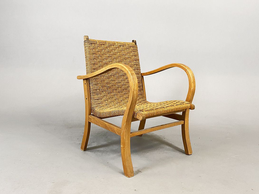 Foto Wooden Comfort Chair by Erich Dieckmann
