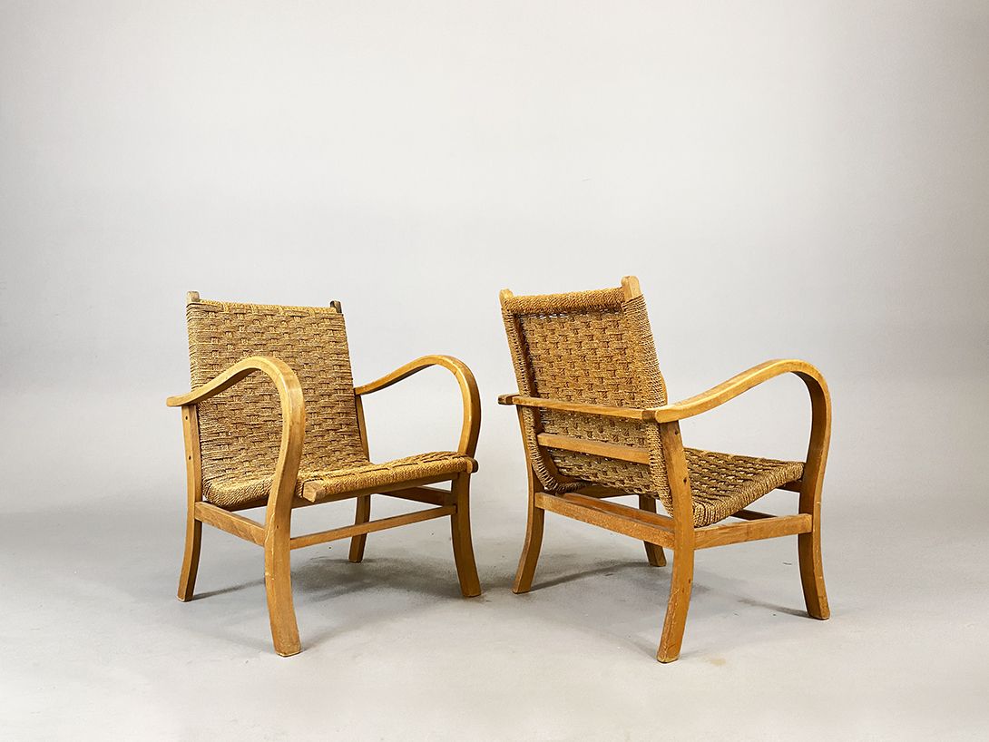 Foto Wooden Comfort Chair by Erich Dieckmann
