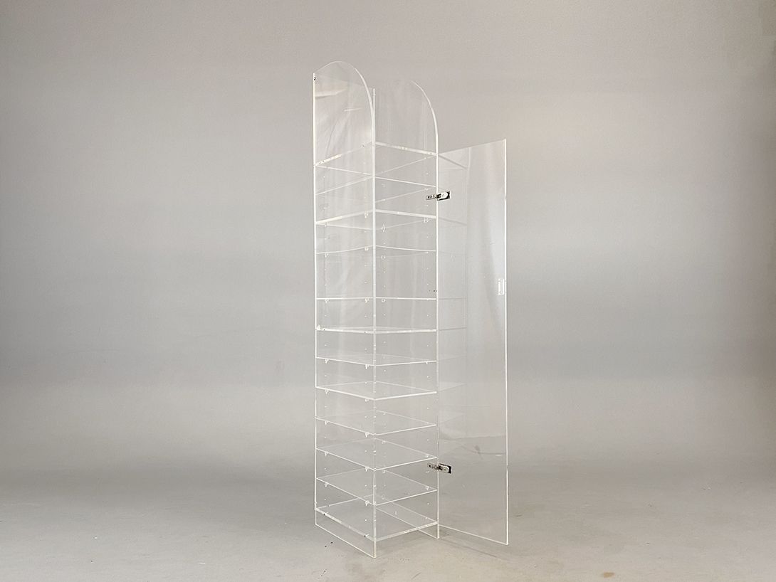 Foto Plexi Glass Cabinet Shelf Unit with Door h195