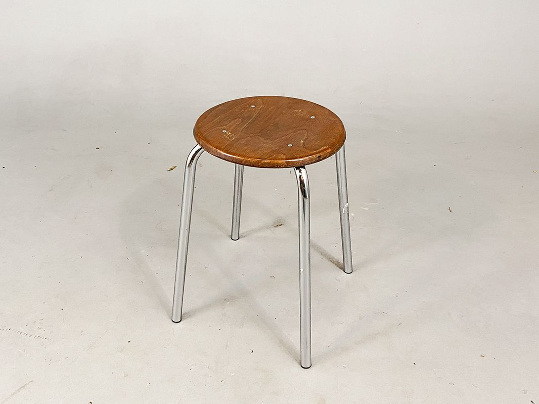 Foto Workshop Stool Set with Wooden Plate