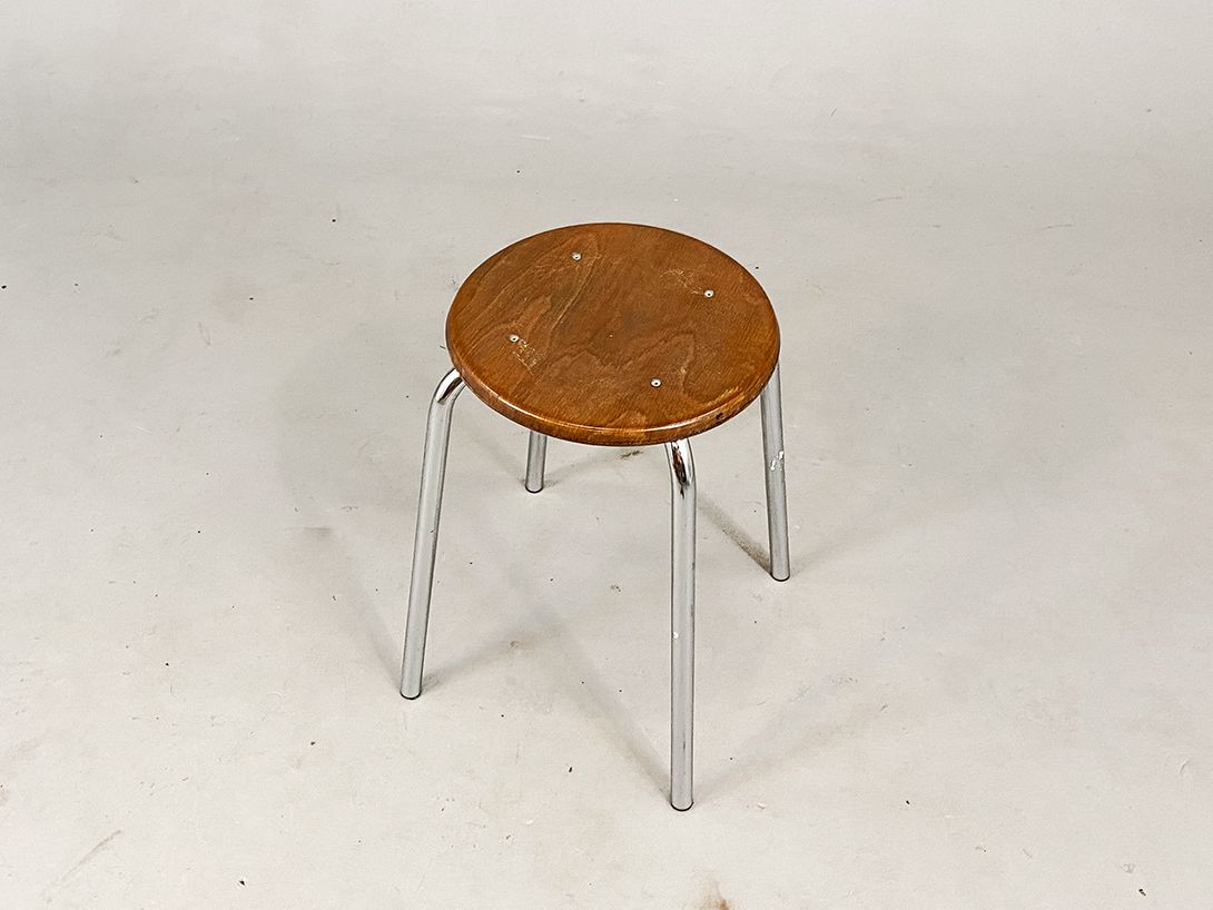 Foto Workshop Stool Set with Wooden Plate
