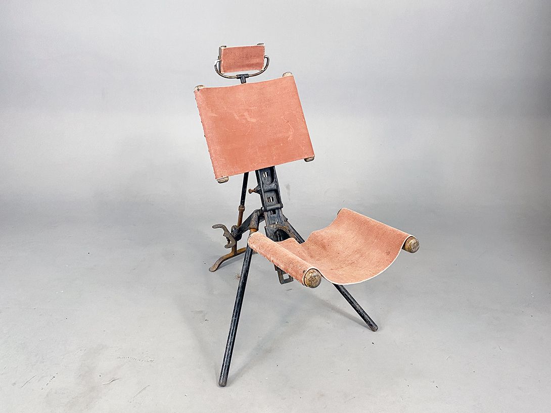 Foto Antique Rose Military Field Hospital First World War Chair France h110x70x110