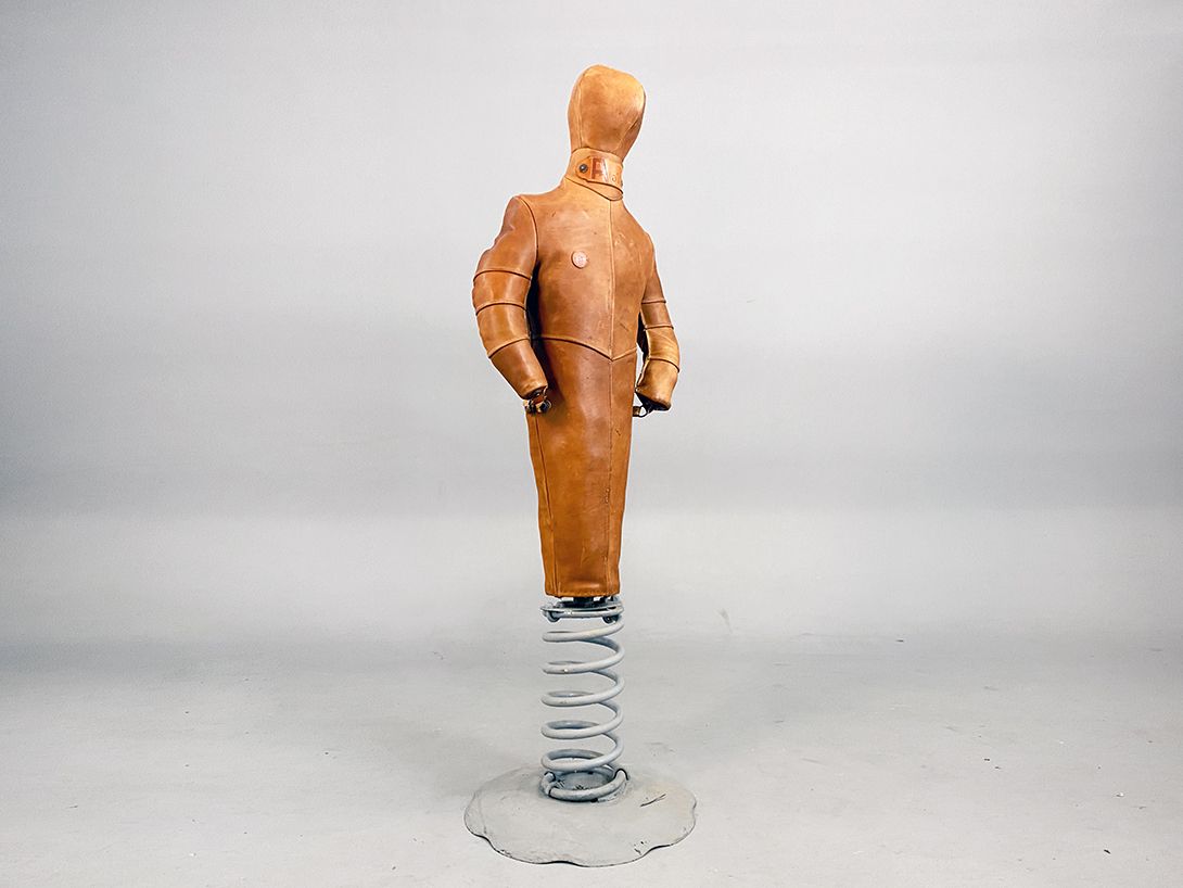 Foto Leather Boxing Dummy h175x60x53