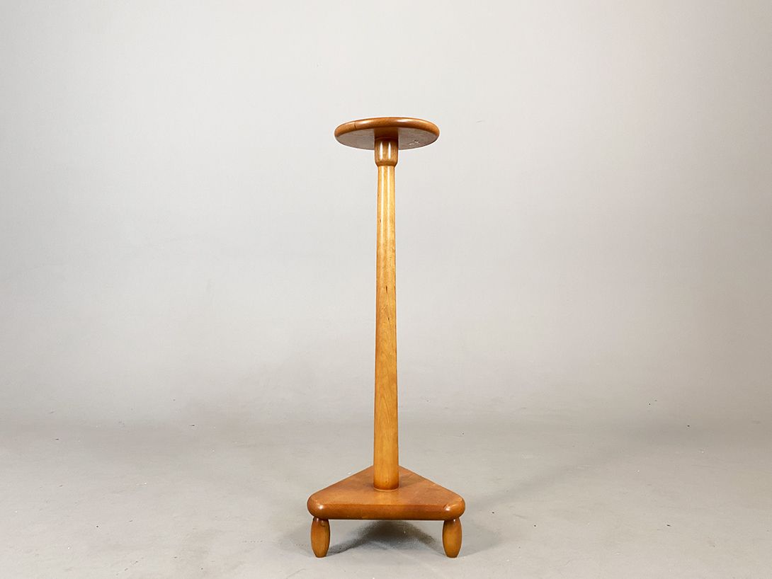 Foto Bright Wooden Candle Stand Column h90