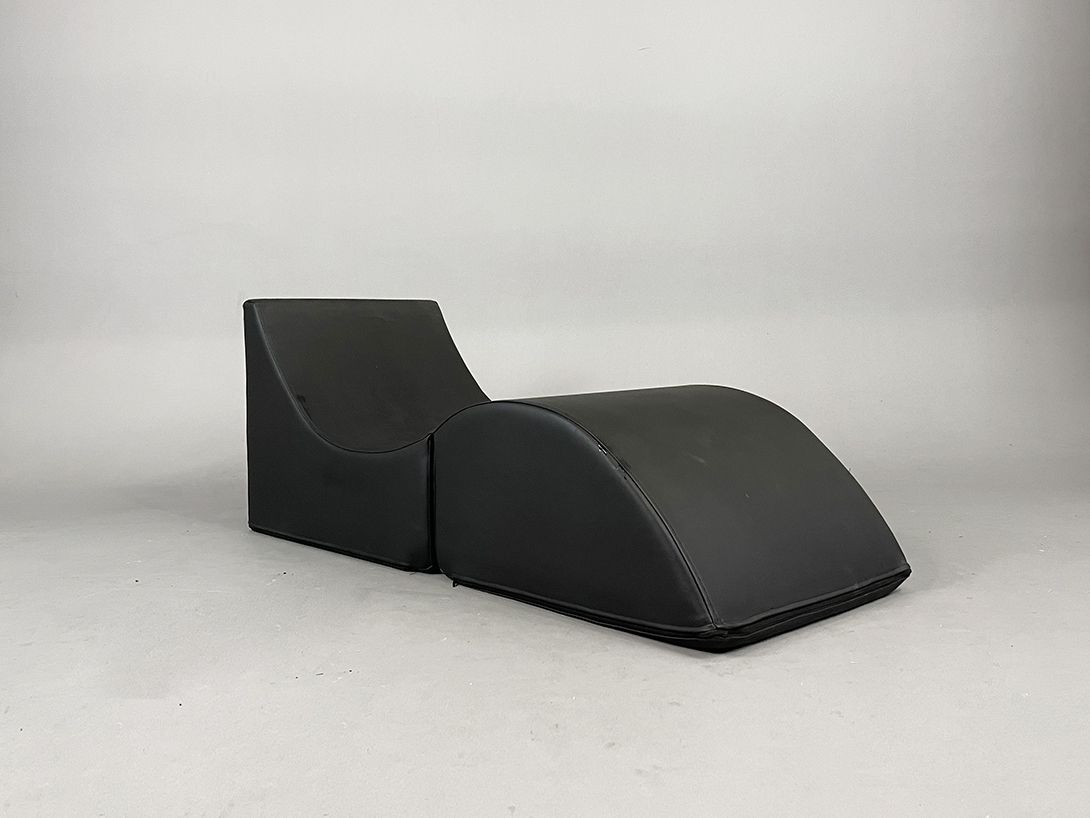 Foto Foldable Black Lounge Cube h50
