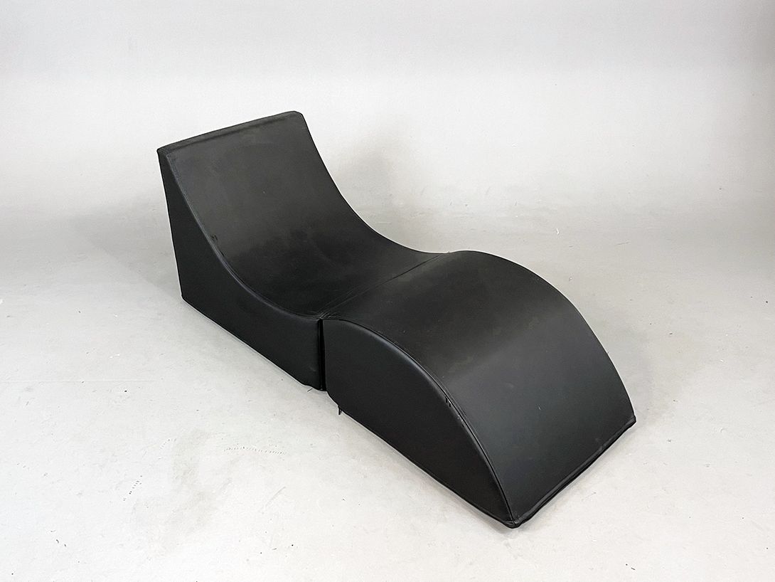 Foto Foldable Black Lounge Cube h50