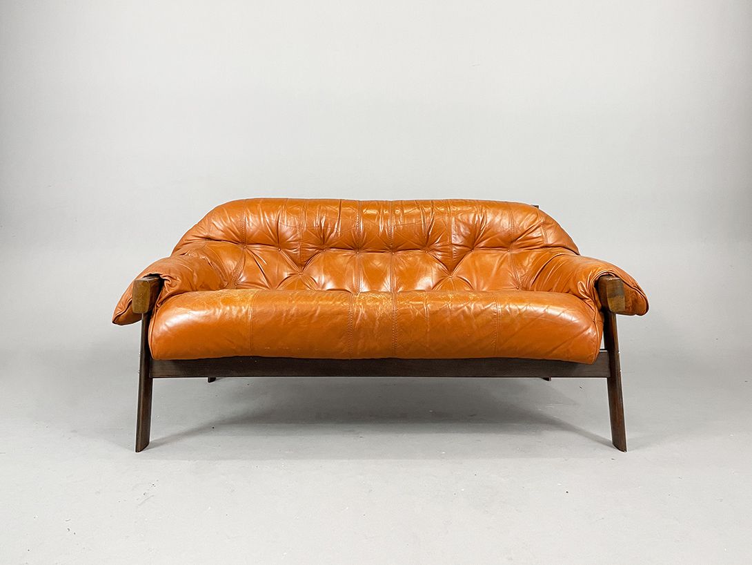 Foto Cognac Brazilian Leather Sofa h70x150x80