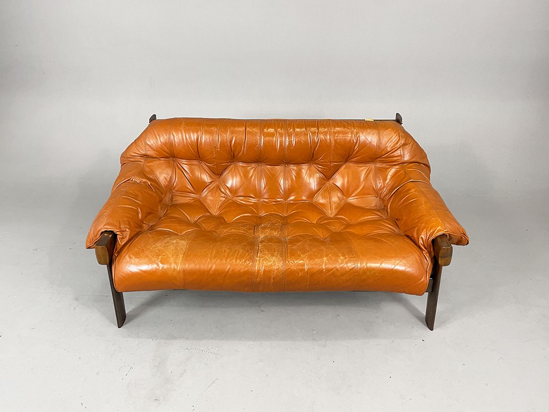 Foto Cognac Brazilian Leather Sofa h70x150x80