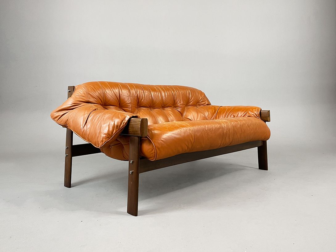 Foto Cognac Brazilian Leather Sofa h70x150x80