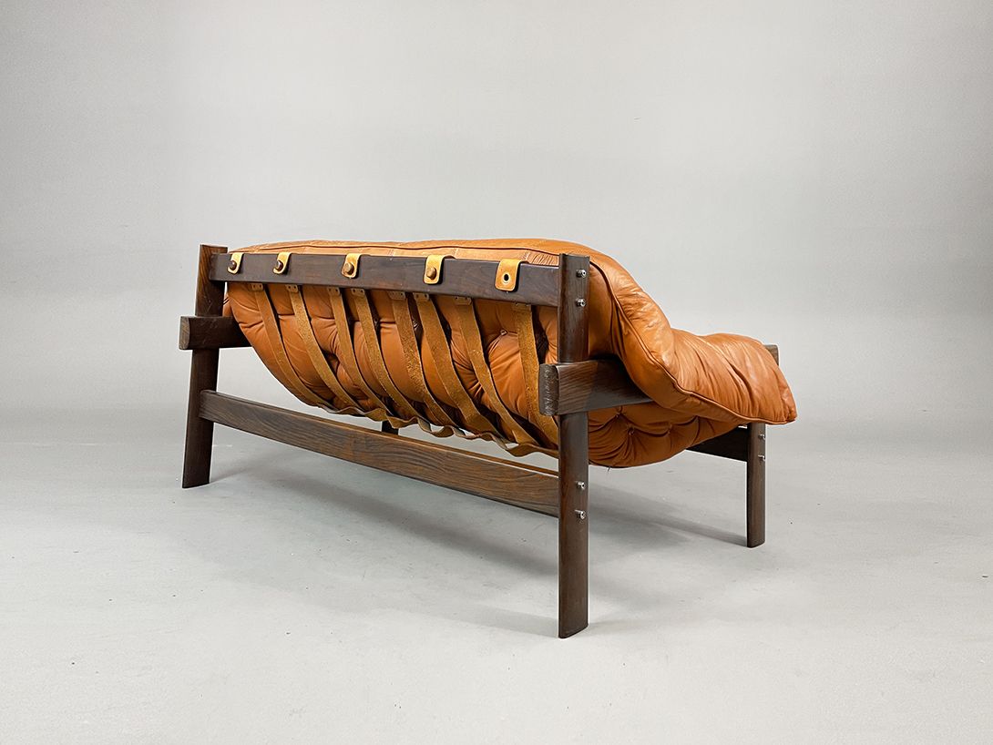 Foto Cognac Brazilian Leather Sofa h70x150x80