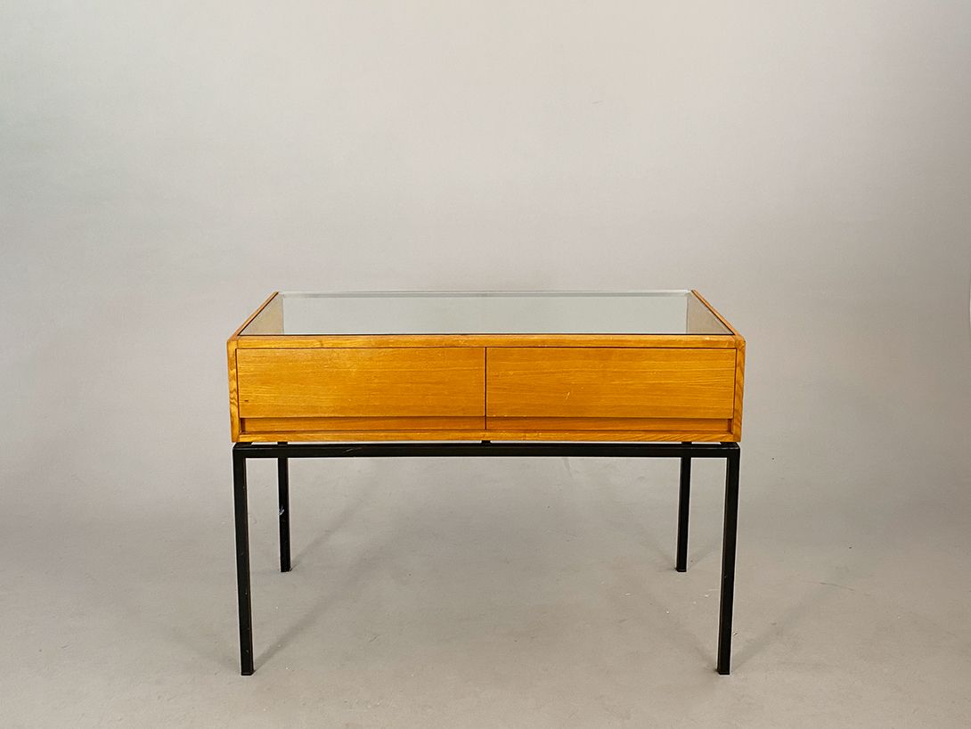 Foto Midcentury Teak Wood Showcase h86
