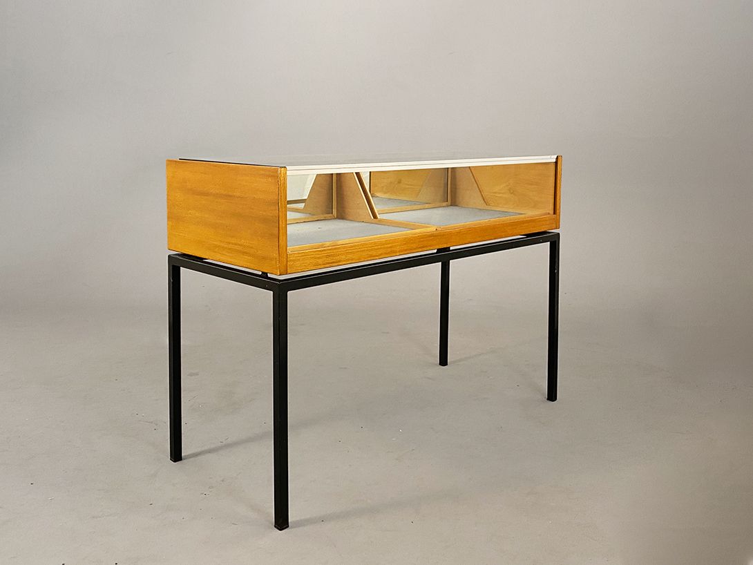 Foto Midcentury Teak Wood Showcase h86