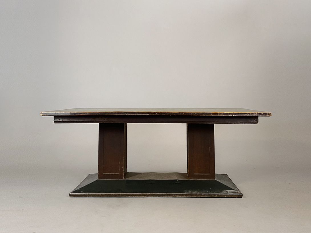 Foto Massive Wooden Tavern Table Berlin 1910 h79x202x102