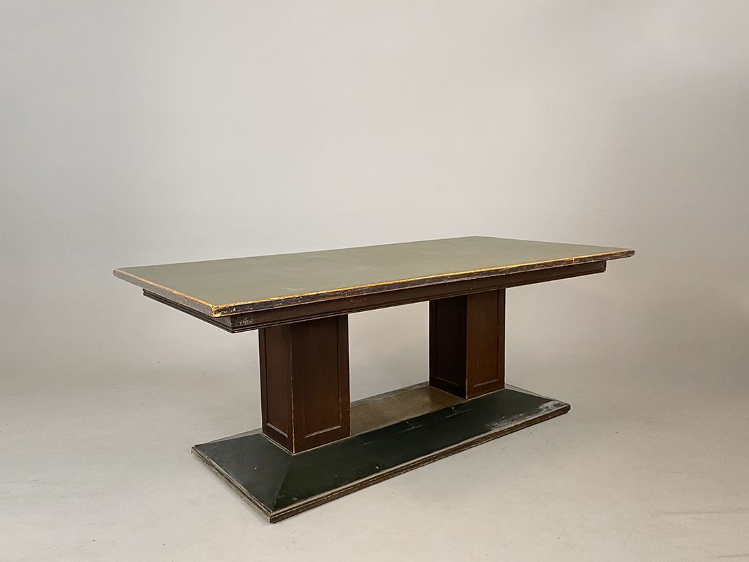 Foto Massive Wooden Tavern Table Berlin 1910 h79x202x102