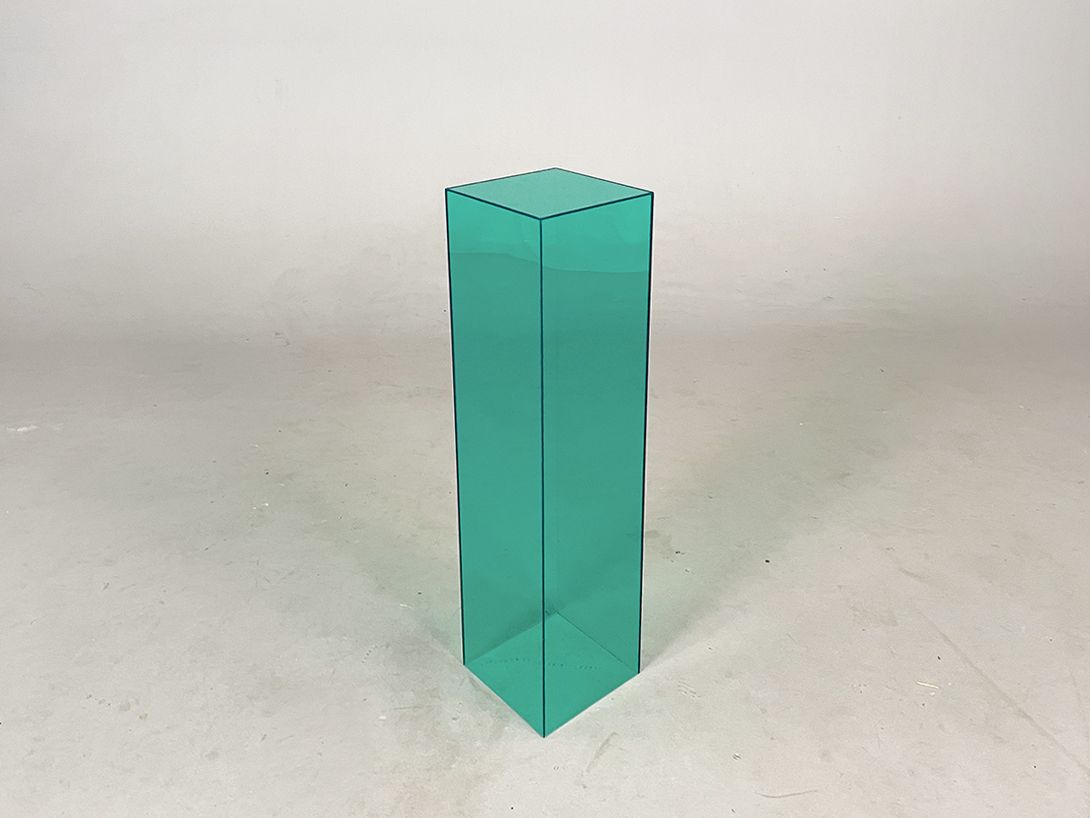 Foto Cubistic Plexi Glass Column Turquoise h70