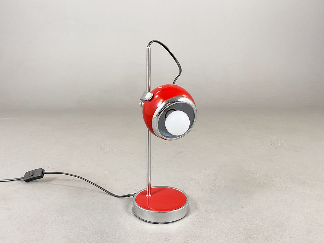 Foto Red Desk Lamp 1970s h37