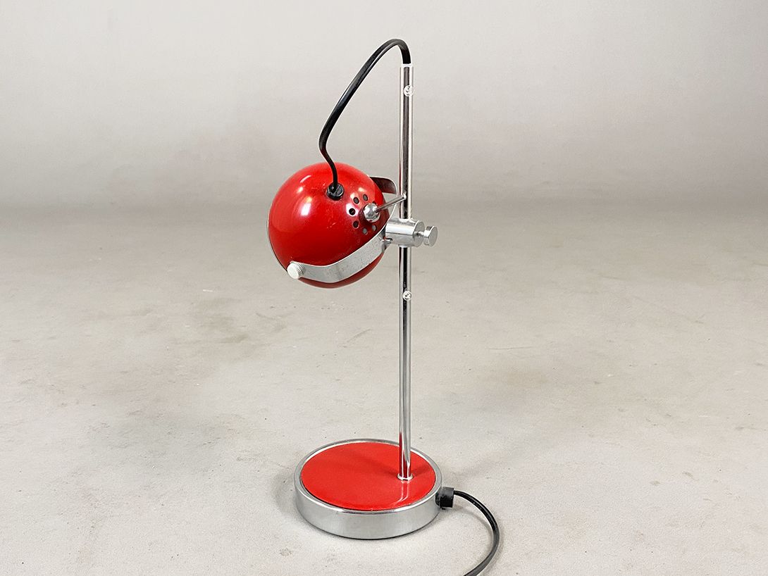 Foto Red Desk Lamp 1970s h37