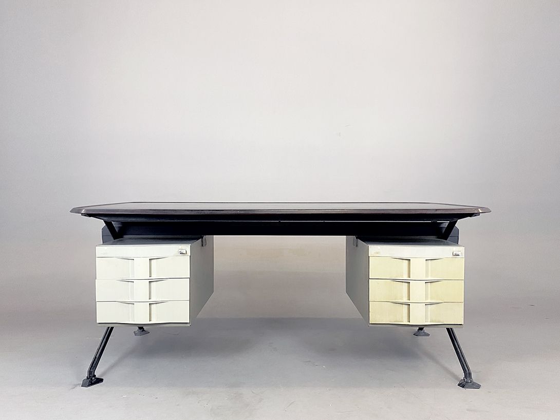 Foto Olivetti Arco Office Desk Italy 1964 h76x189x89