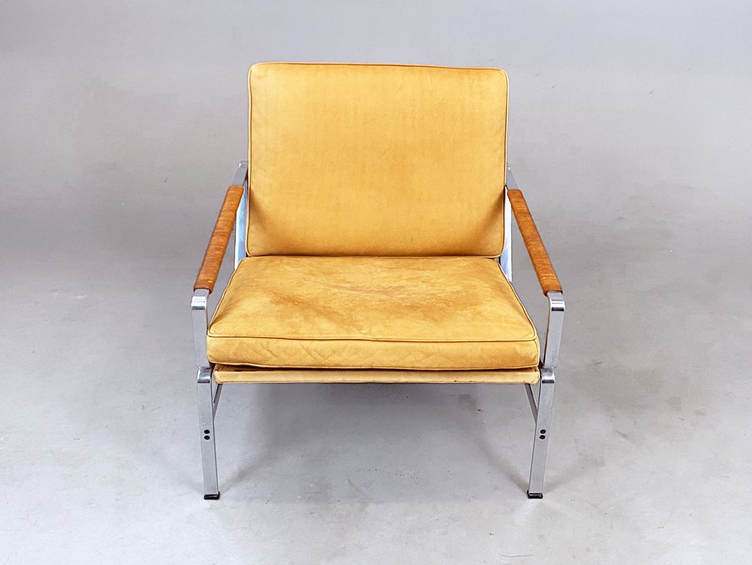Foto Jørgen Kastholm Leather Armchair, Denmark 1965
