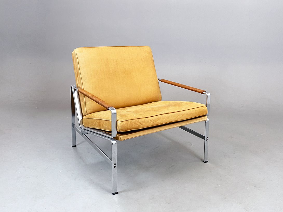 Foto Jørgen Kastholm Leather Armchair, Denmark 1965