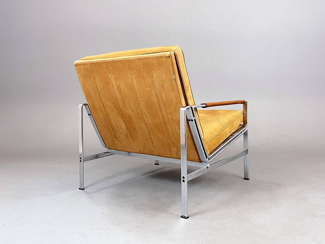 Foto Jørgen Kastholm Leather Armchair, Denmark 1965