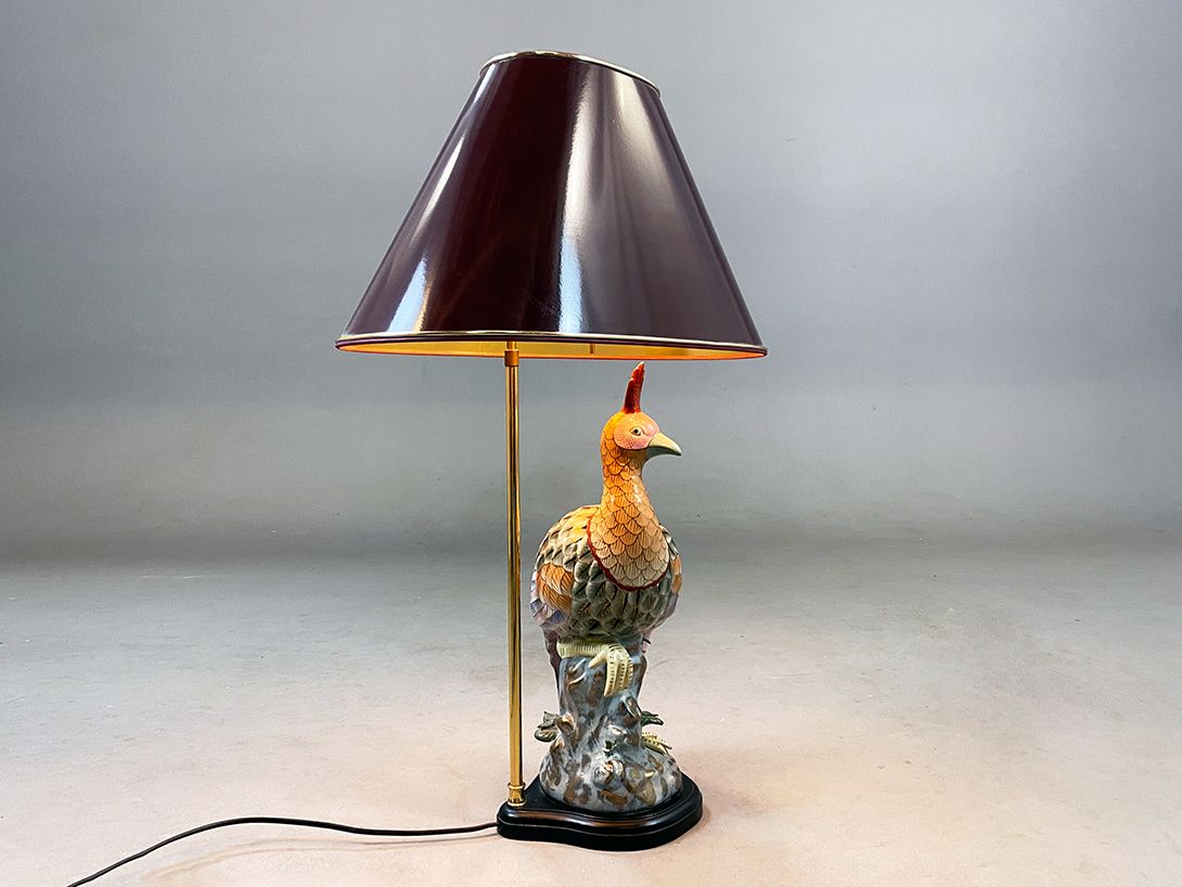 Foto Porcelain Lamp Pheasant, dimmable h80