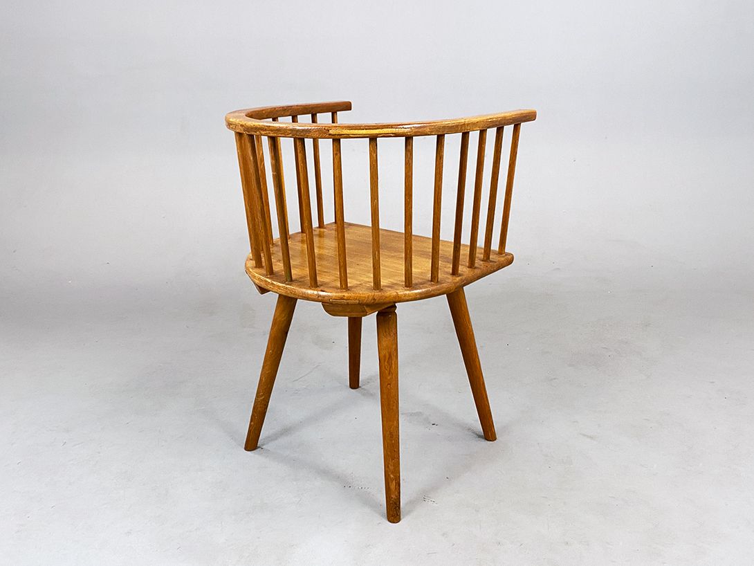 Foto Brown Wooden Tavern Chair Thuringia h74