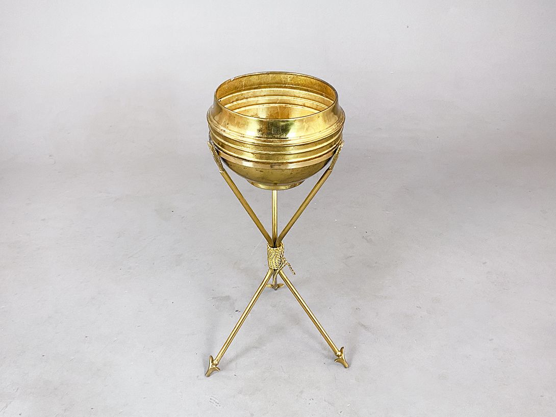Foto Brass Standing Flower Pot h70