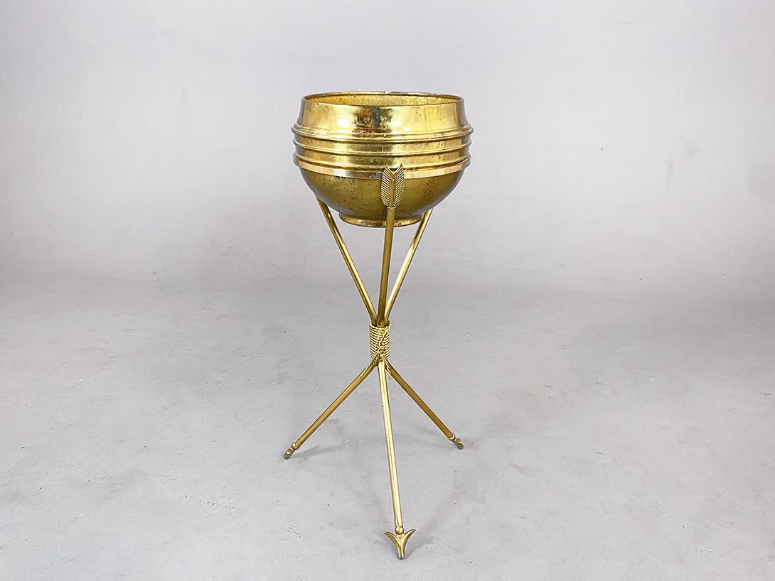 Foto Brass Standing Flower Pot h70