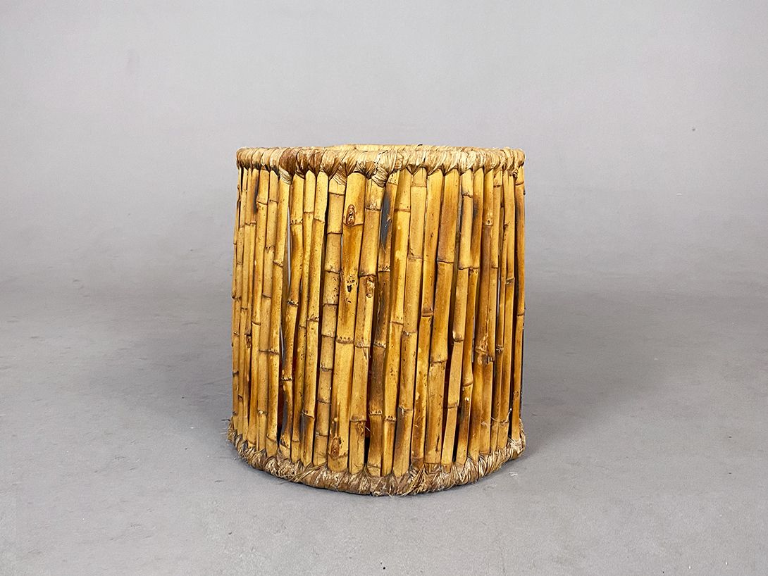 Foto Bamboo Basket Bin h33