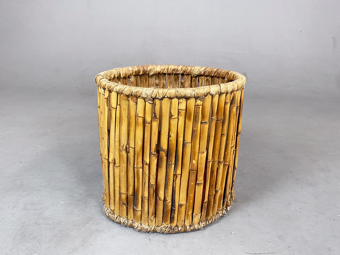 Foto Bamboo Basket Bin h33