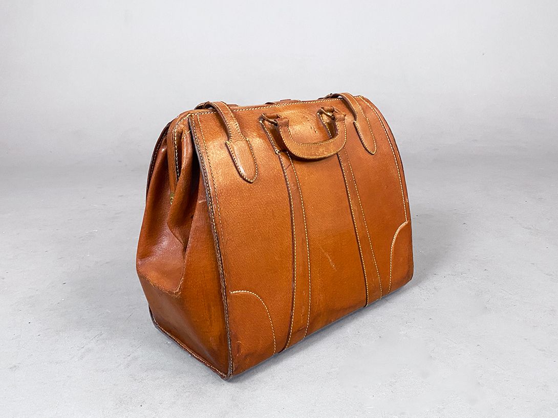 Foto Brown Leather Bag h33