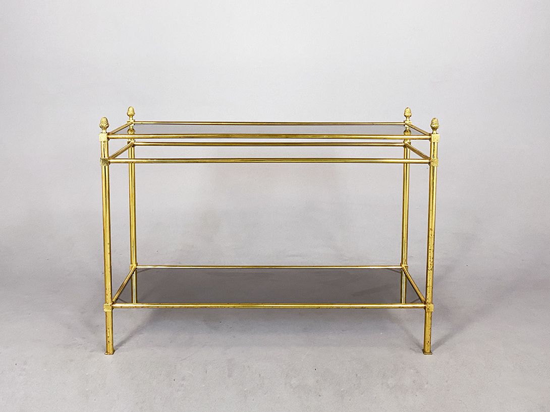 Foto Brass and Glass Shelf h77x103x33