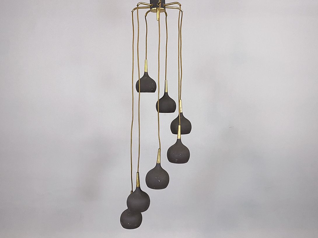 Foto Swirled Lamp with Seven Pendants h120