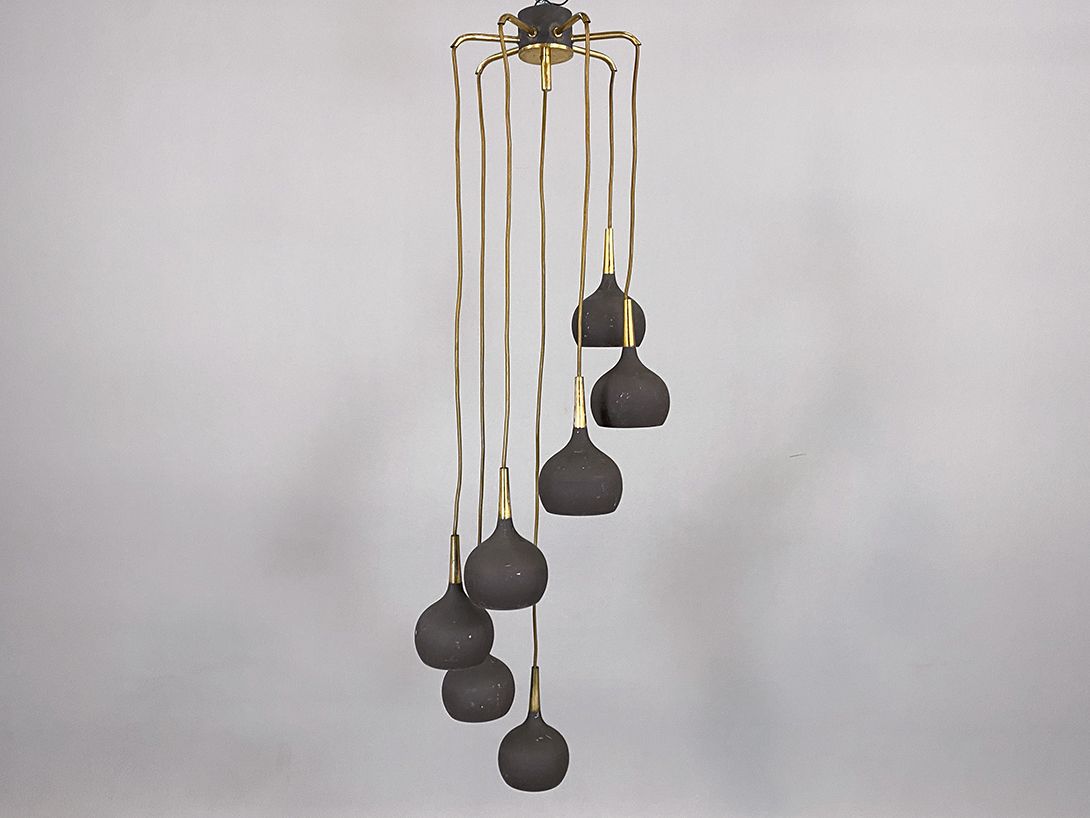 Foto Swirled Lamp with Seven Pendants h120