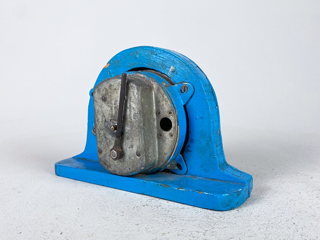 Foto Very Antique Clock with blue painted Wooden Frame h17