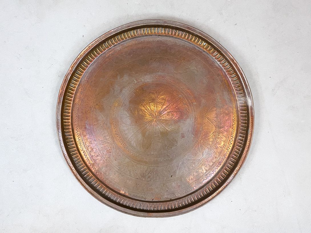 Foto Large Brass Tray Wall Decoration ø76