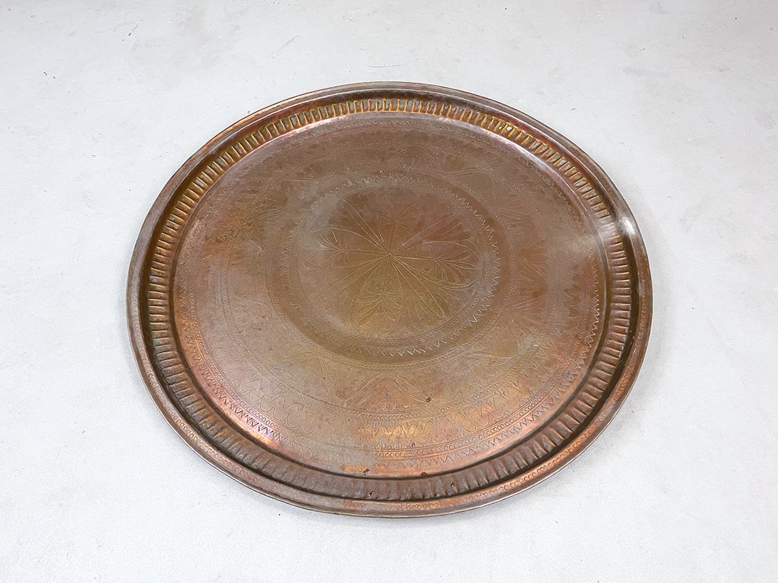 Foto Large Brass Tray Wall Decoration ø76