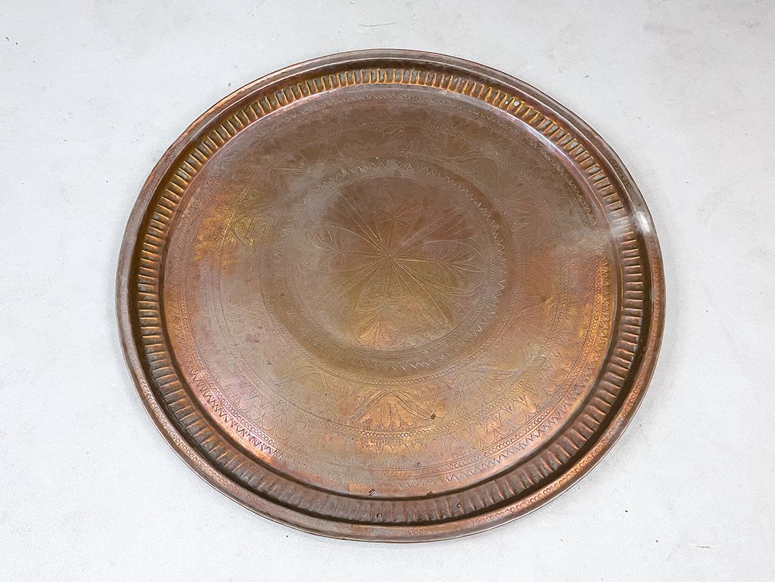 Foto Large Brass Tray Wall Decoration ø76