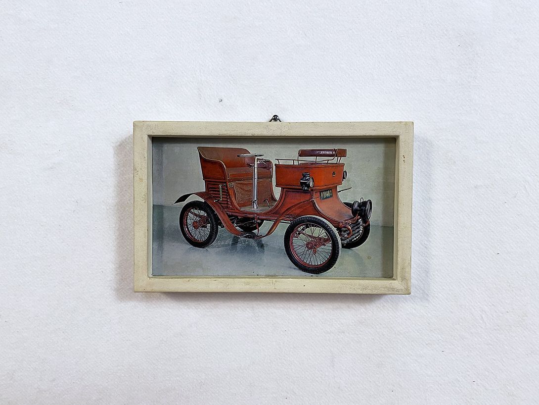 Foto Petite Watercolor Painting of a Berna Ideal Vis-à-vis Car Oldtimer 1902 11&#215;17 13A23