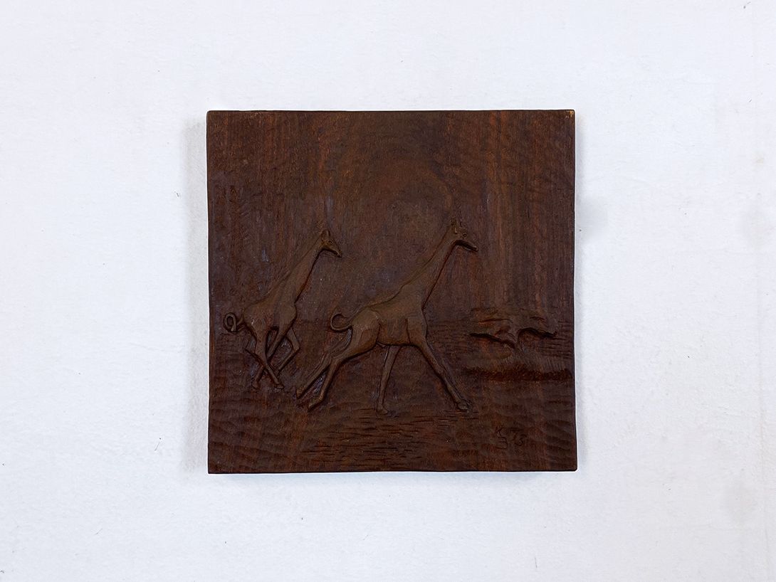 Foto Africa Holz Relief 40&#215;41 17D17