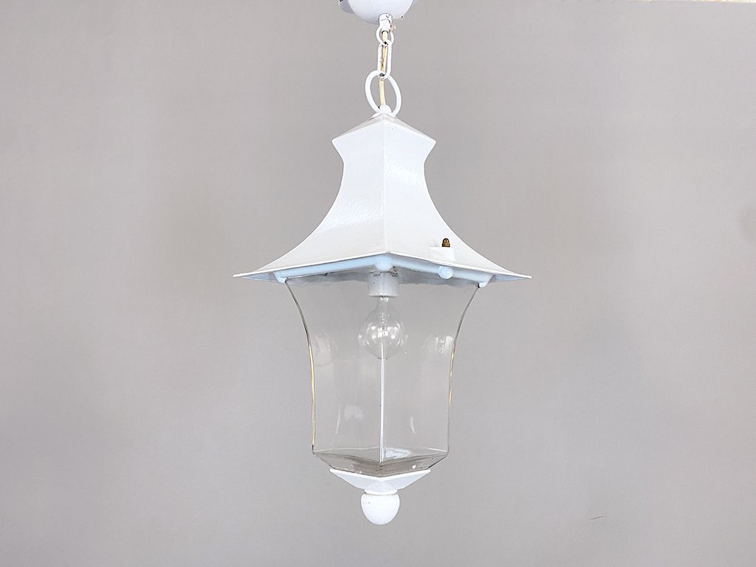 Foto White Pendant Lantern h60