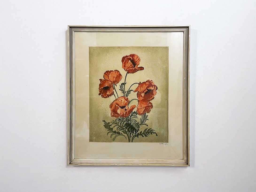 Foto Hand Print of Red Poppy Steglitz h78 29C8