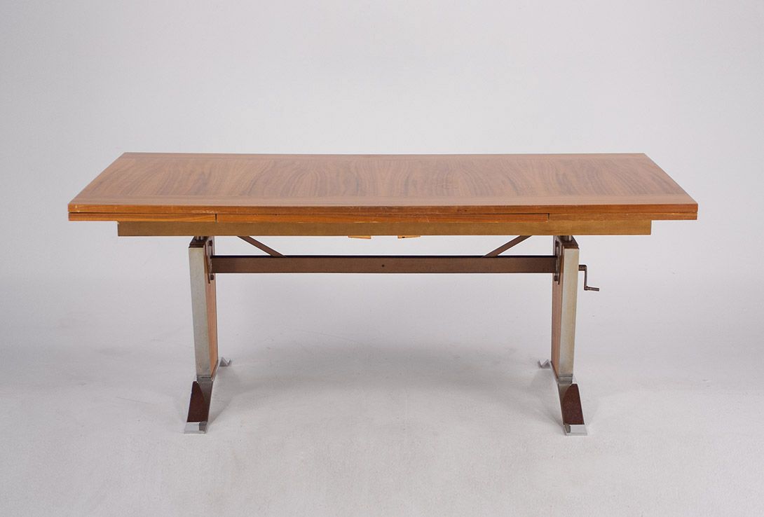 Foto Wooden Extendable Table, GDR h68x140-206&#215;65
