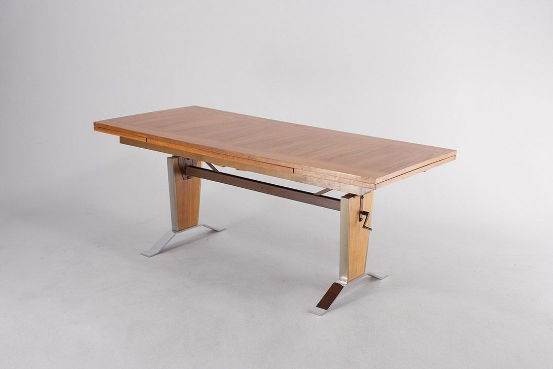 Foto Wooden Extendable Table, GDR h68x140-206&#215;65