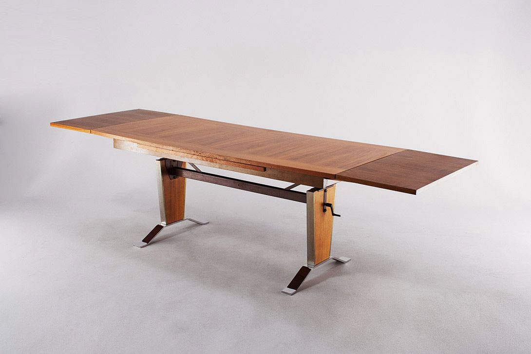 Foto Wooden Extendable Table, GDR h68x140-206&#215;65