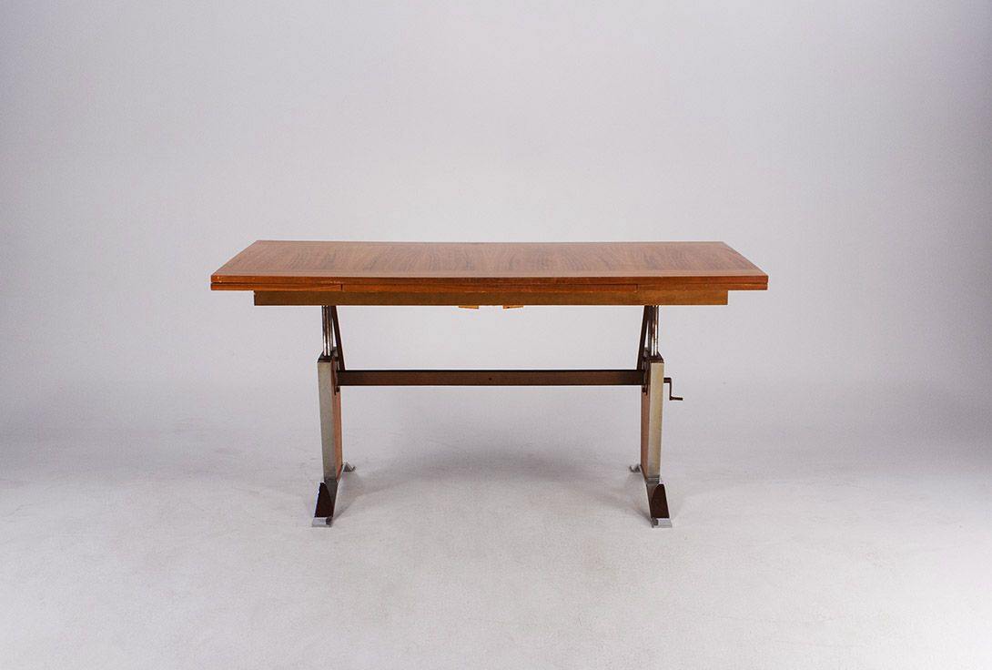 Foto Wooden Extendable Table, GDR h68x140-206&#215;65