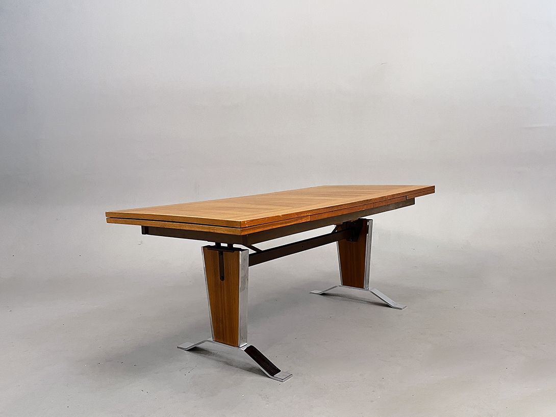 Foto Wooden Extendable Table, GDR h68x140-206&#215;65