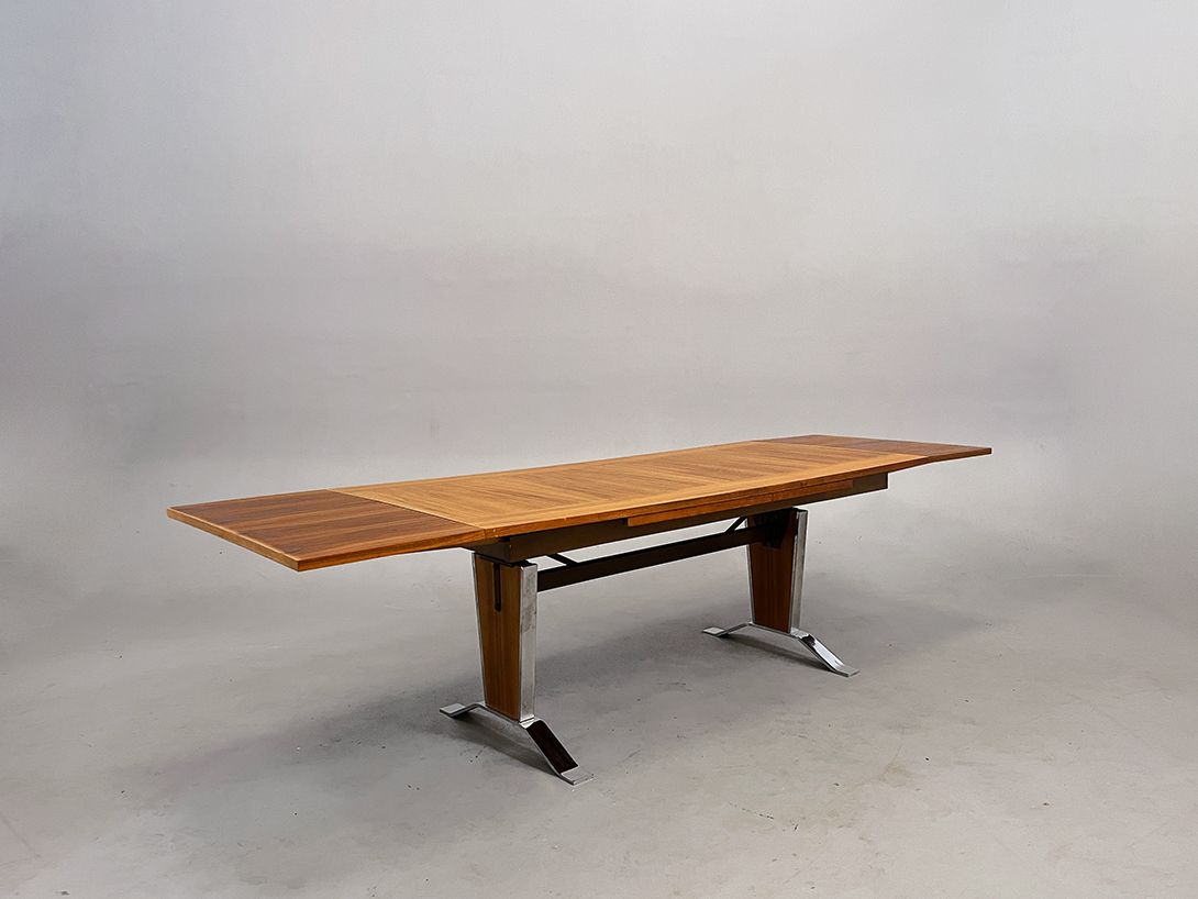 Foto Wooden Extendable Table, GDR h68x140-206&#215;65