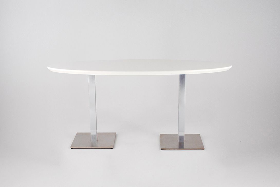 Foto Elliptic Dining Table with Square Feet h75x175x100